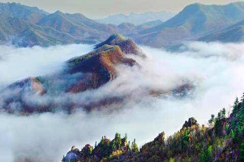 世外桃源仙游,南岔仙翁山山顶