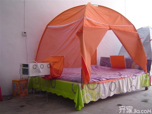 自制自动蚊帐,diy小型蚊帐空调