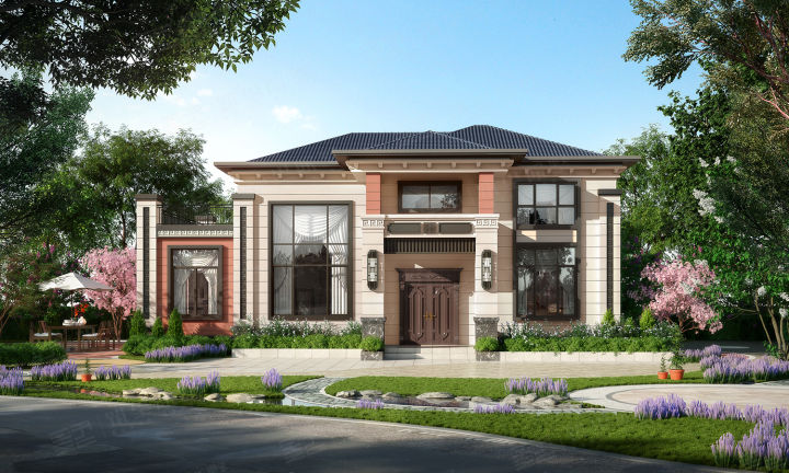 送一层大别墅,农村自建房图一层半别墅10万