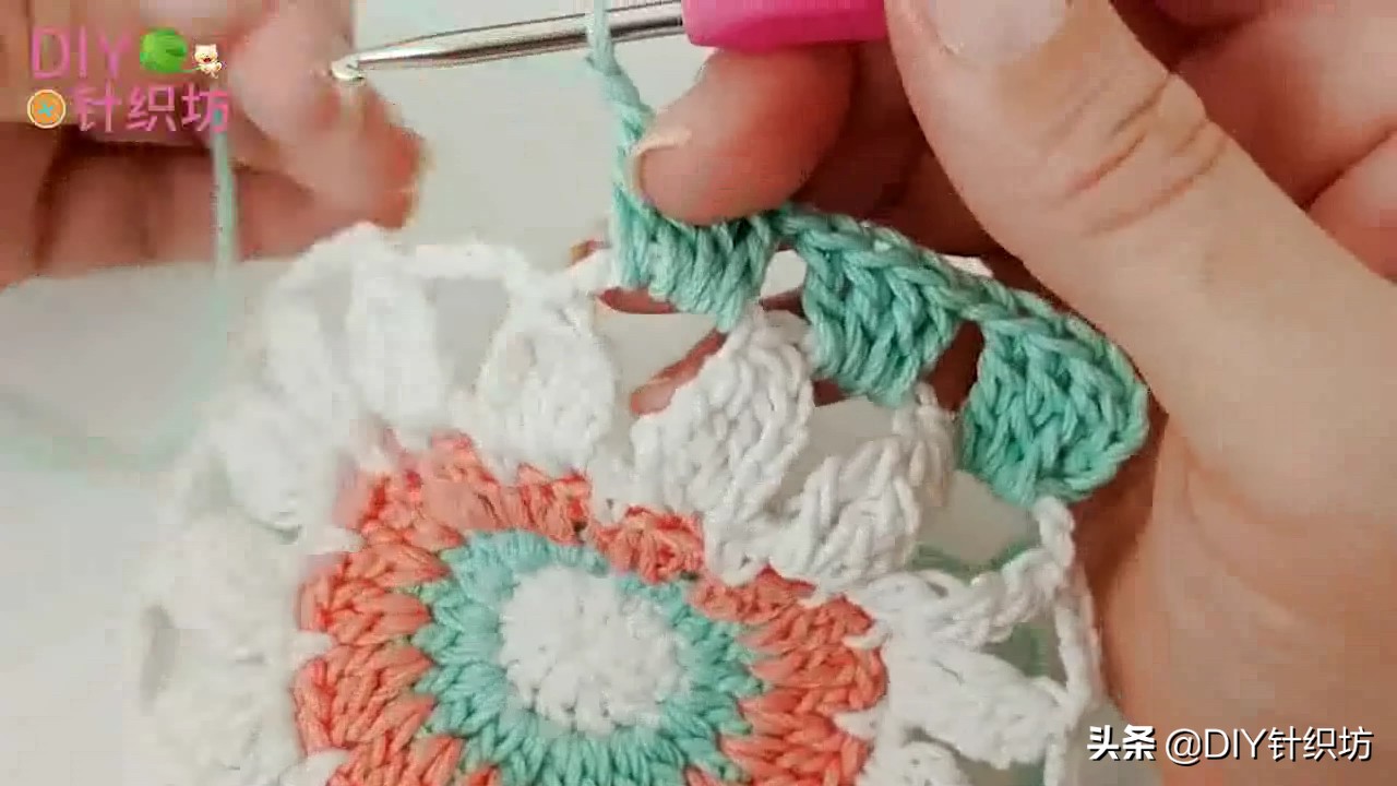 小红书同款餐垫钩织教程,餐桌垫钩织教程简单好看