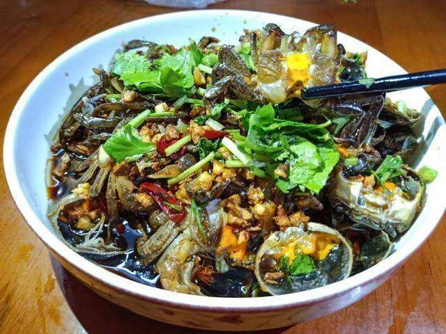 潮汕腌红脚螃蟹腌制方法,广州美食潮汕生腌螃蟹