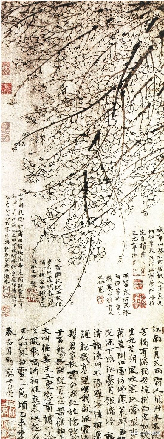 王冕的十首梅花诗句,王冕诗词只留清气满乾坤