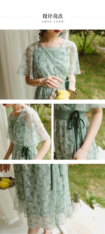 气质系带连衣裙,气质系带收腰连衣裙