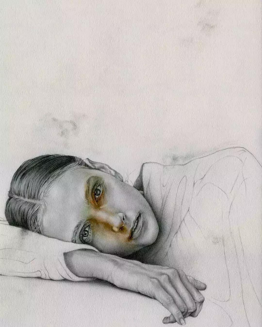 日本艺术素描画家,日本画家的素描作品