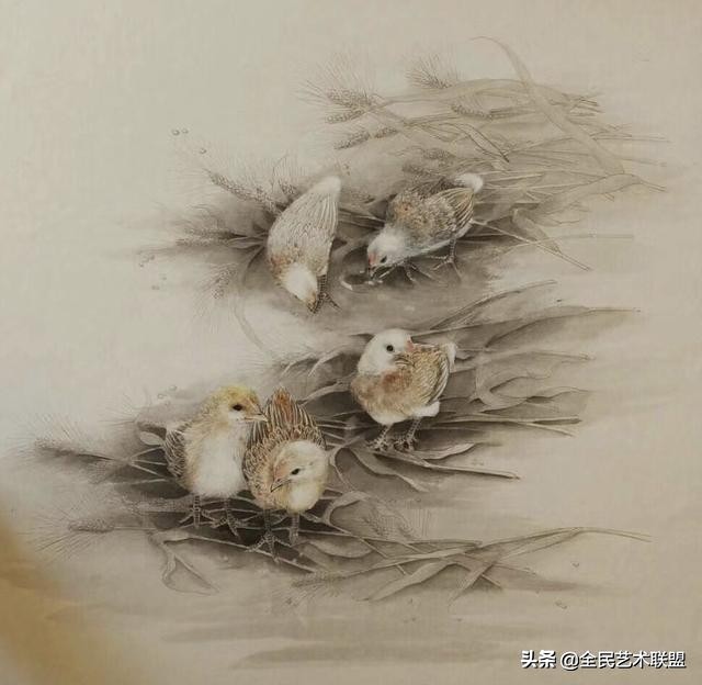 栩栩如生的小猫眯,原来是才女画家贺芳芳的作品