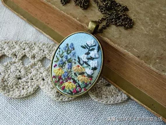 如何绣项链,手工项链绣法