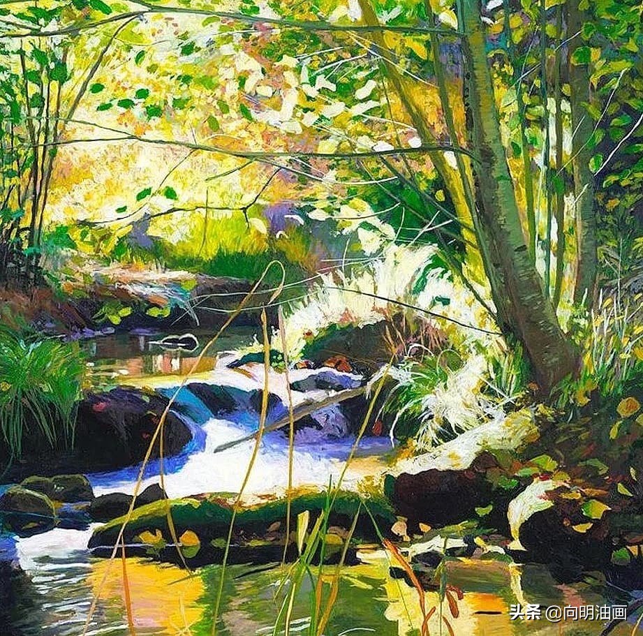 美国艺术家艾伦·迪特布兰特魔法森林的叶子沙沙作响