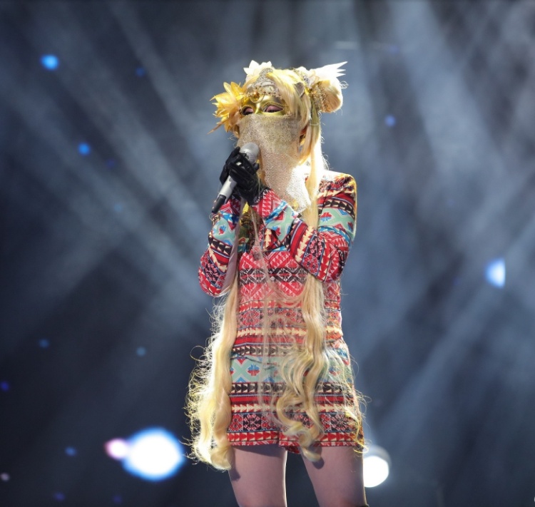 蒙面唱将戴黑帽的女嘉宾 (蒙面唱将看眼睛就知道是谁)