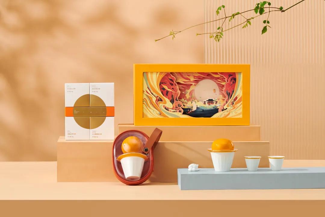 中秋月饼精美礼盒设计,最有创意的月饼包装展开图