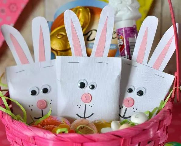 复活节兔子手工外发,复活节兔子彩蛋做手工