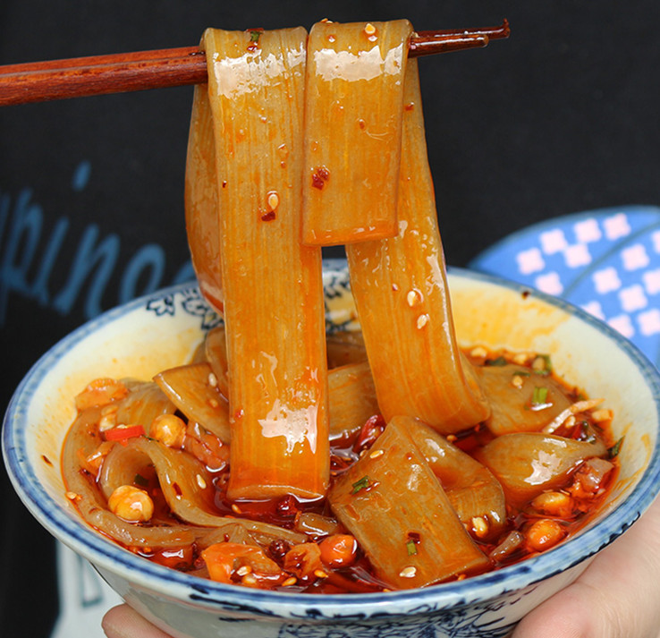 怎样用红薯粉做粉皮,自己做红薯粉皮的方法