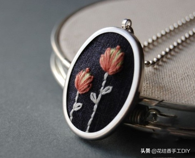 简单的刺绣秒学会,简单做美丽项链