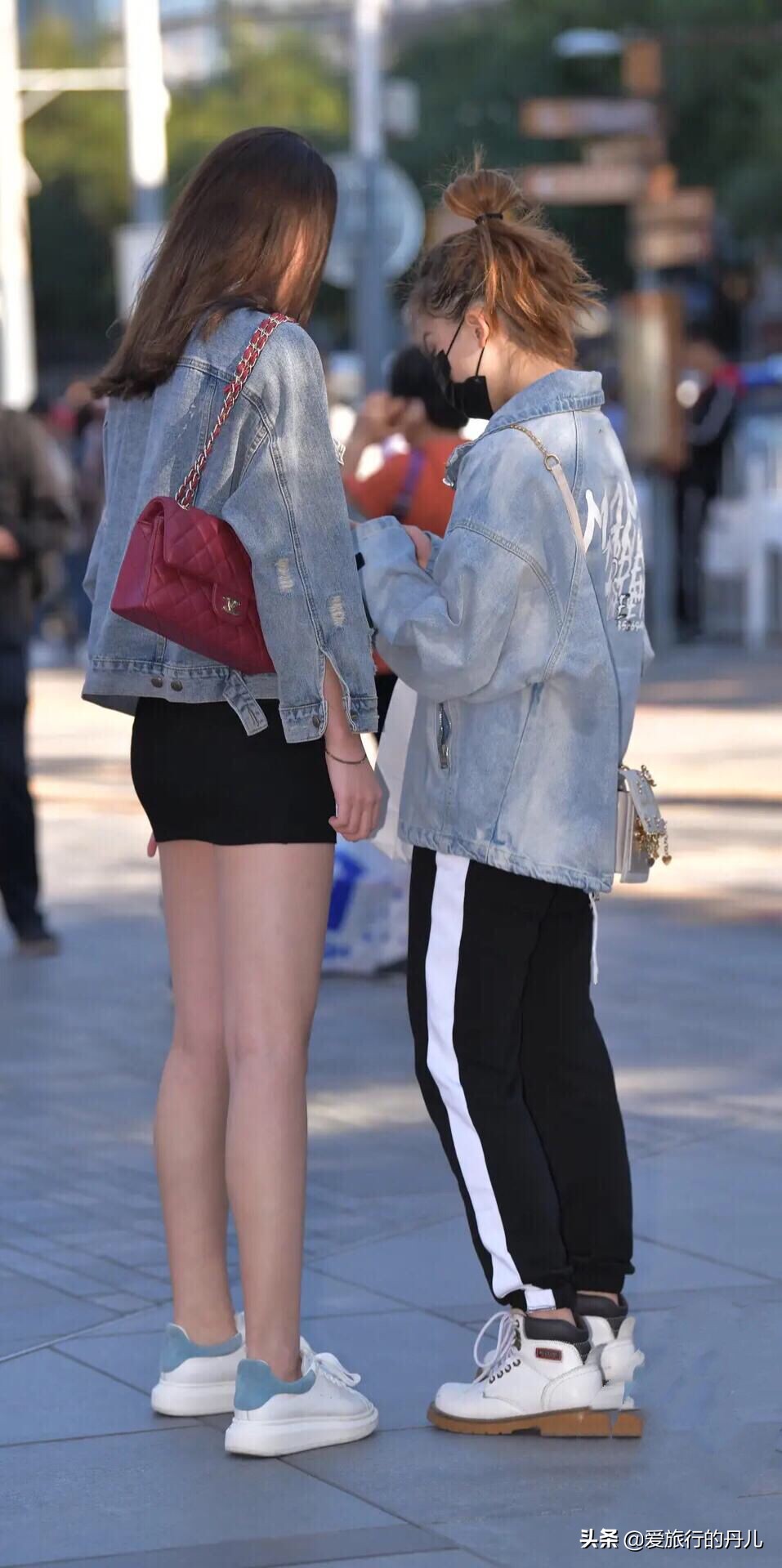 微胖型女生休闲牛仔服穿搭,微胖女生黑色吊带裙显瘦搭配