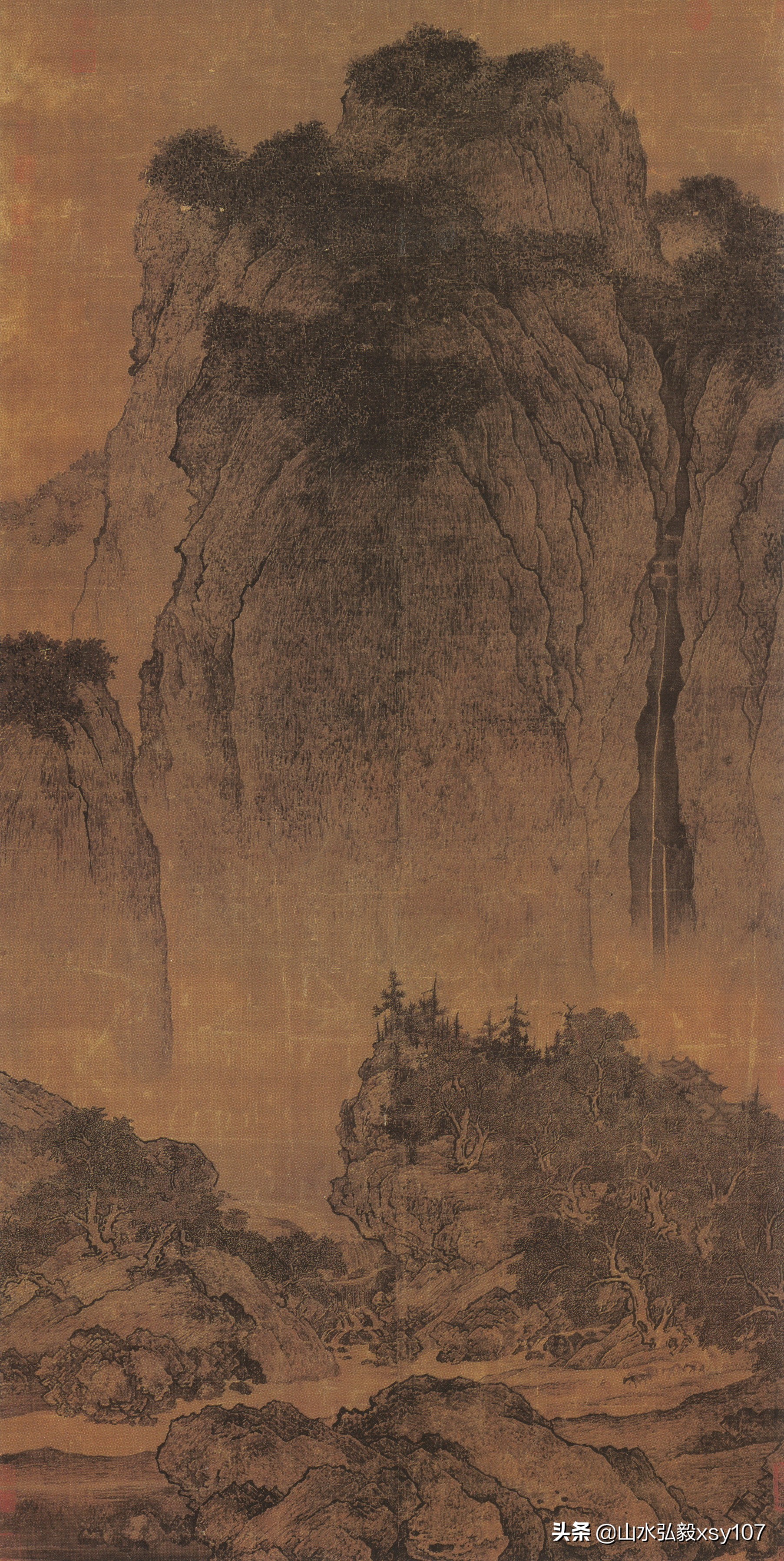 画山水的秘诀,画山水必先画树