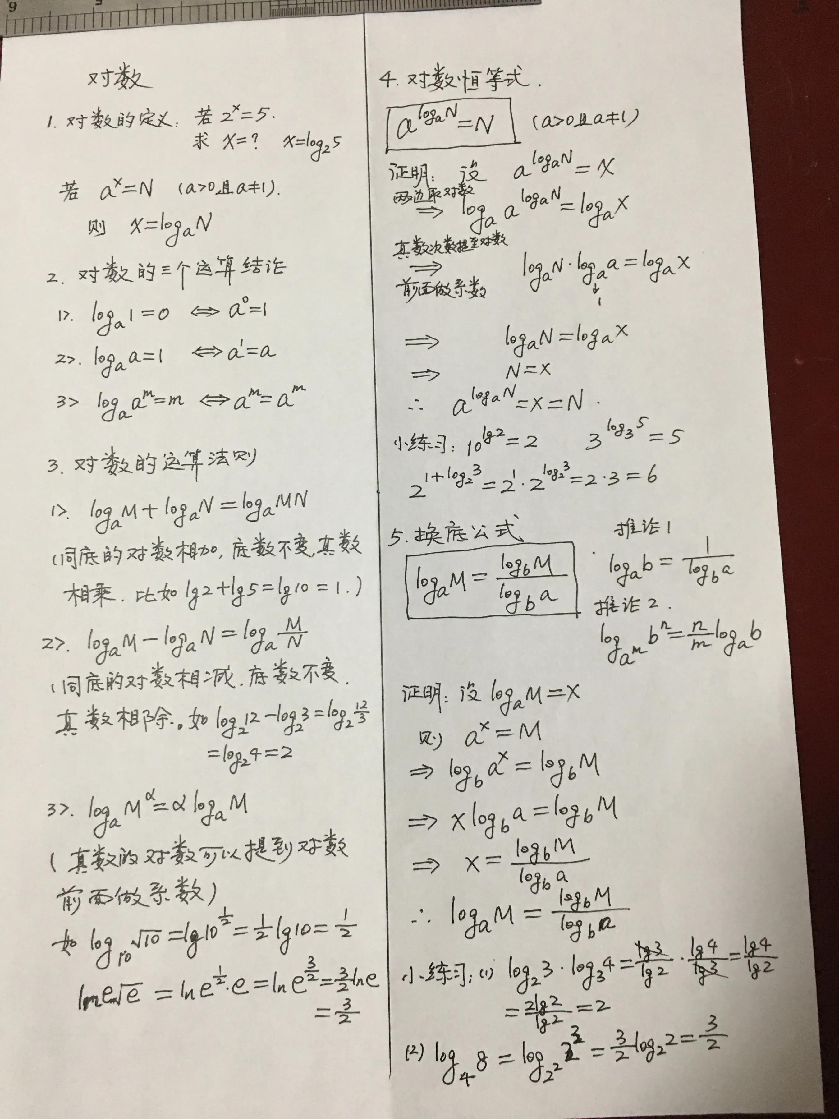 高一数学对数入门,数学高一必修一对数