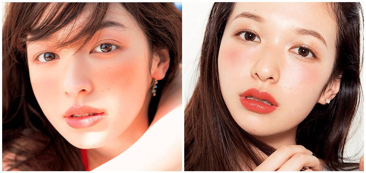 无花果色口红妆容,韩系无花果妆容