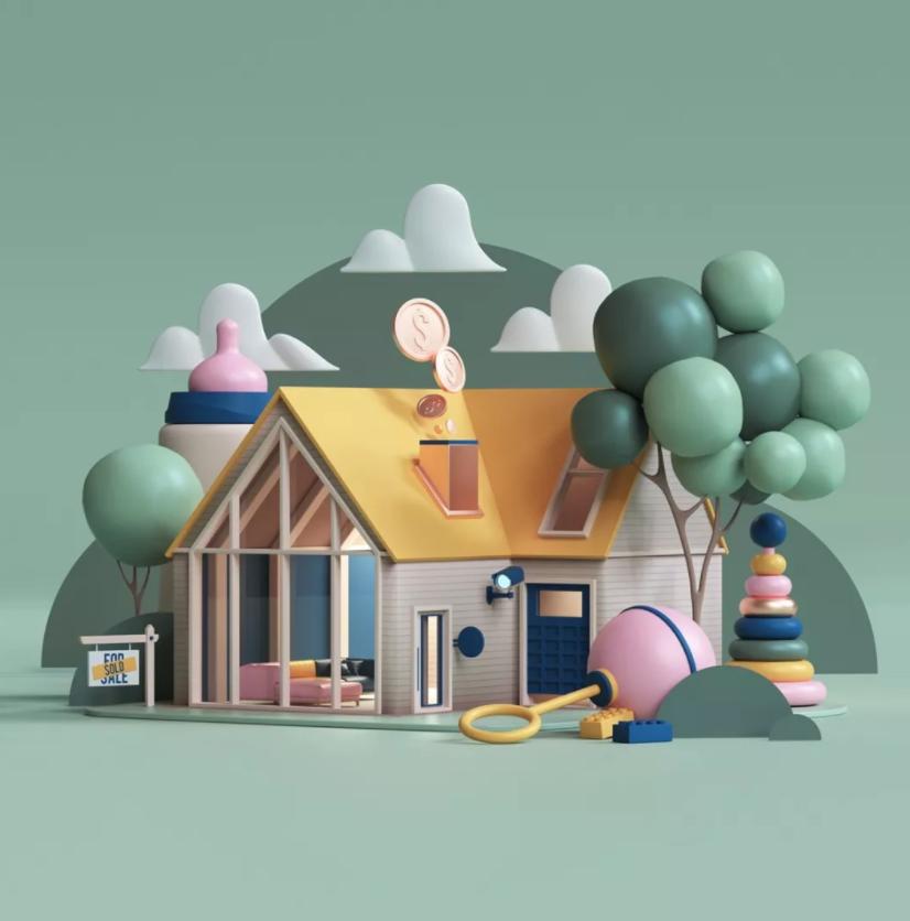 会动的3d插画,c4d会动的字体教程