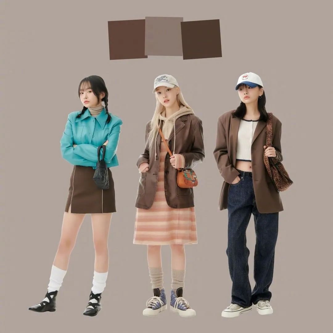 太喜欢秋天了高级色系穿搭,秋冬季最火色系穿搭