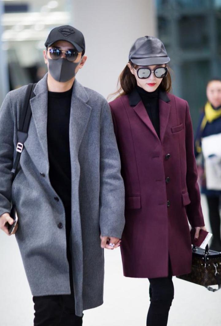 唐嫣罗晋红毯穿搭,唐嫣罗晋机场穿搭情侣款满满cp感