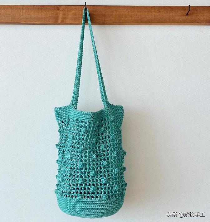 韩国钩针教程,简单的钩针编织包