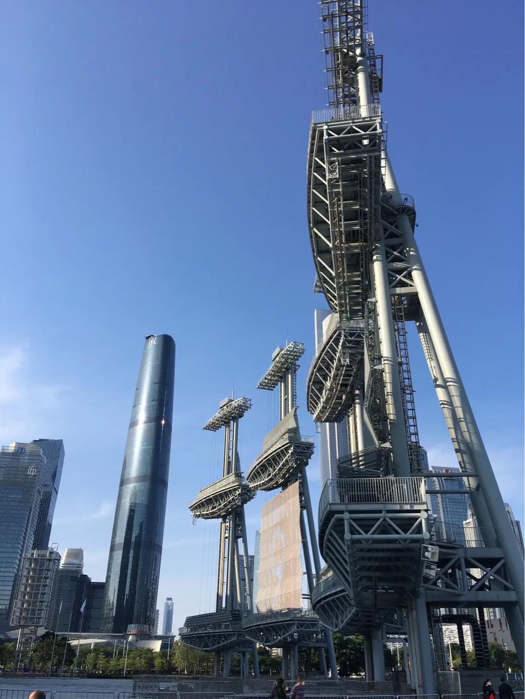 广州花城广场海心沙公园,广州花城广场海心沙公园白天