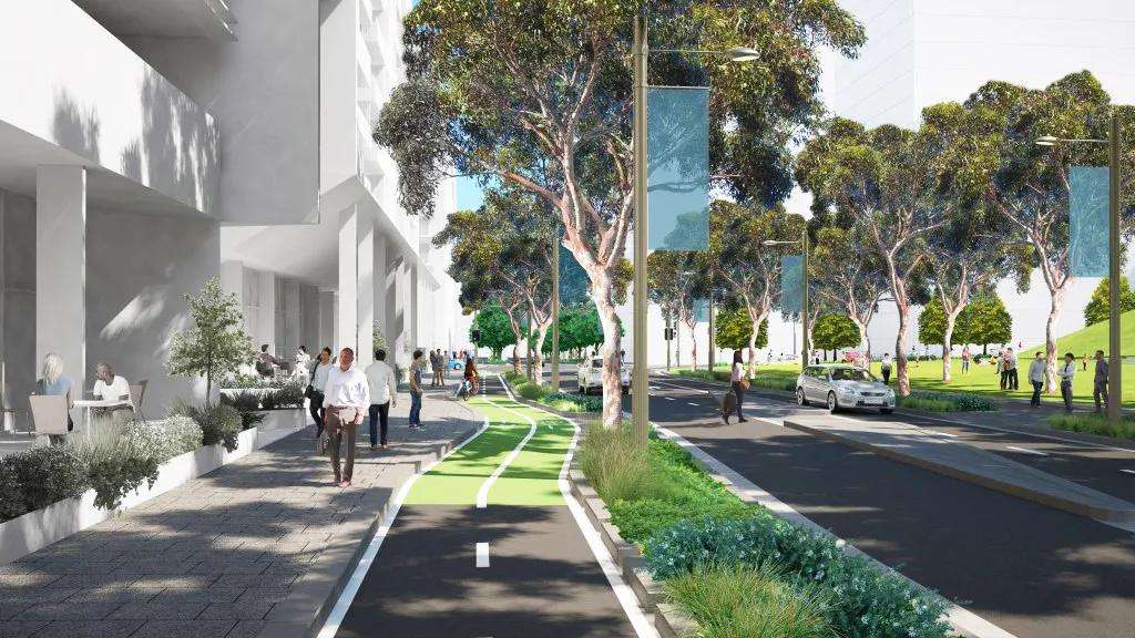 道路设计效果图,个性路面设计