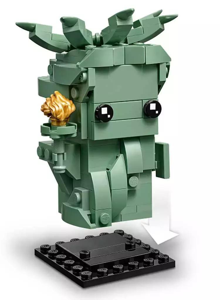 lego乐高积木女生系列,乐高方头自由女神像