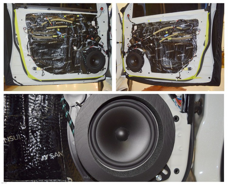 丰田酷路泽汽车音响改装丹拿音响，好听的音响听不腻！昆明发烧友