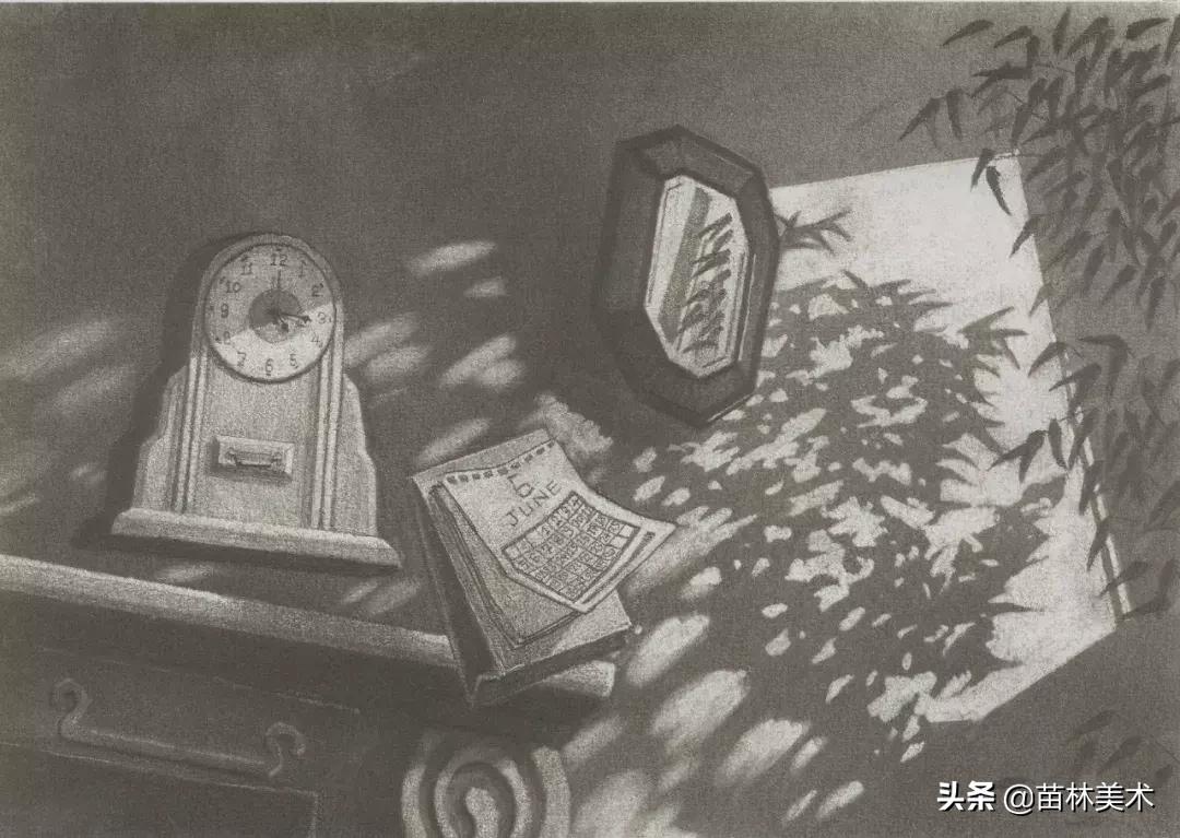 清华美院精微素描高分卷,清华美院设计素描光影解析