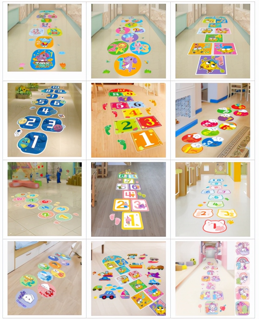 幼儿园外围墙贴纸,幼儿园贴纸墙贴造型