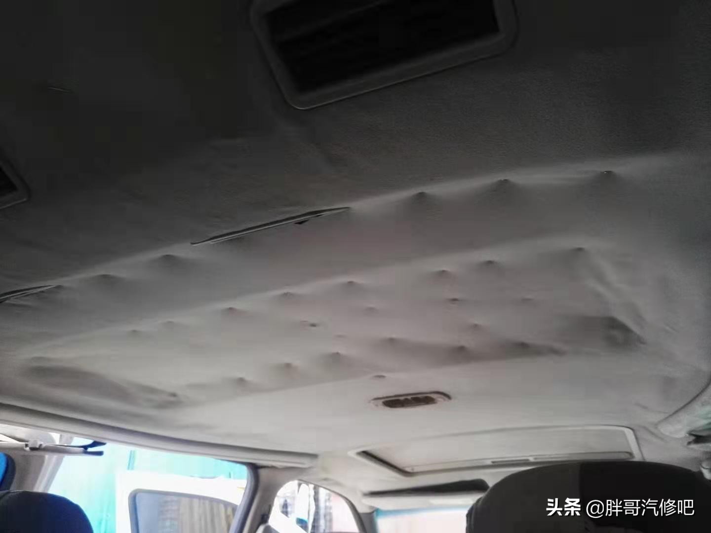 汽车顶棚布脱落修复小妙招,汽车顶棚布脱落处理方法
