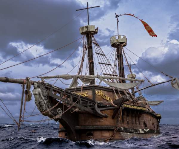 乐高海盗船安妮女王复仇号拼装,乐高海盗船加勒比黑珍珠号拼装