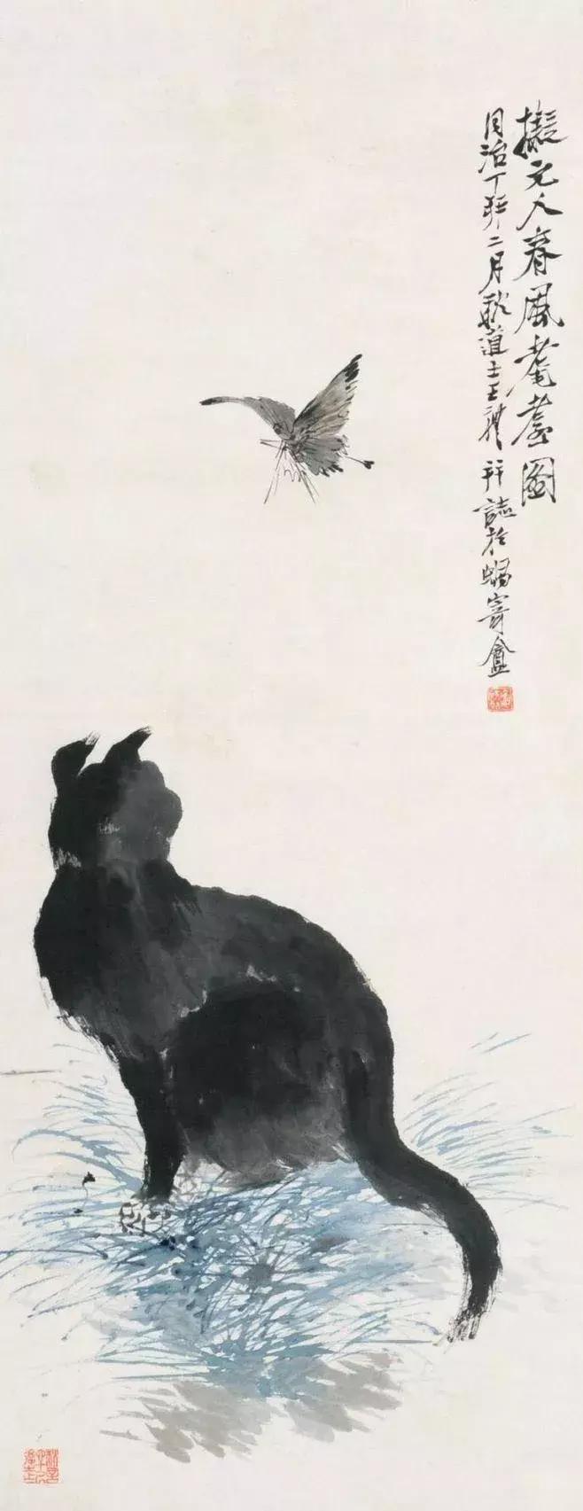 潘天寿100幅花鸟画欣赏,潘天寿花鸟画构图法