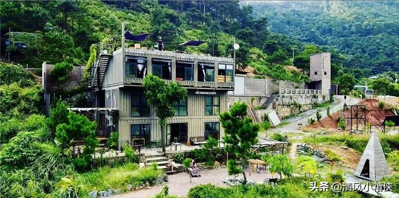 集装箱建筑可移动绝美集装箱民宿,模块化集装箱建筑海边民宿