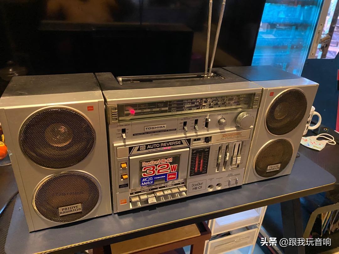 toshiba东芝磁带收音机一体机,原装toshiba东芝全波段短波收音机