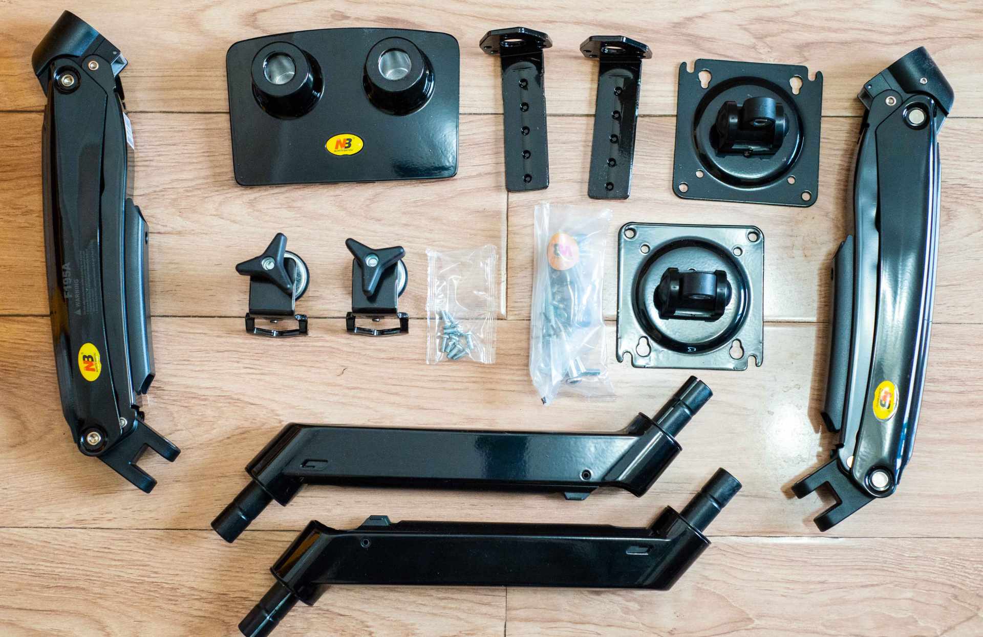 电脑显示器双屏上下支架推荐,显示器桌面挂式两用支架