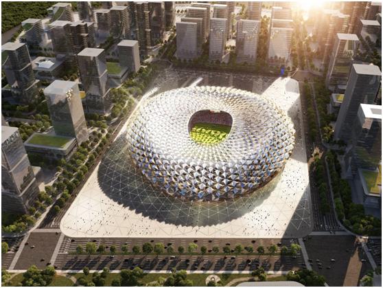 广州恒大荷花球场,吃喝玩乐一条龙风景