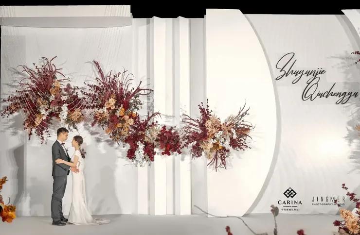 治愈系温暖的高级婚礼配色,中式婚礼高级感调色