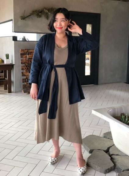 166130斤胖女孩穿搭,矮胖女生穿搭合集