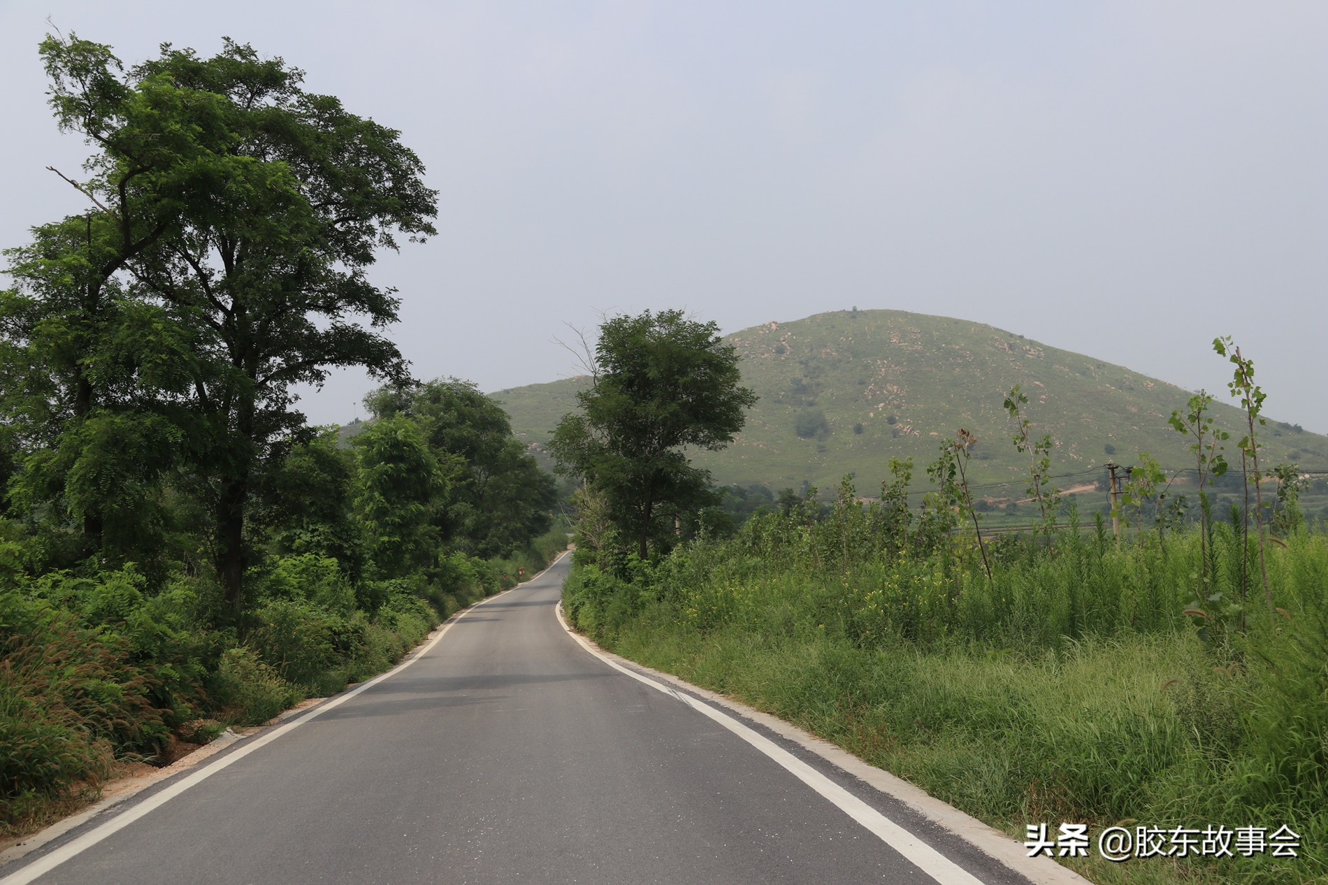 莱阳市胶东乡村游记,航拍胶东丘陵深处的一个小山村
