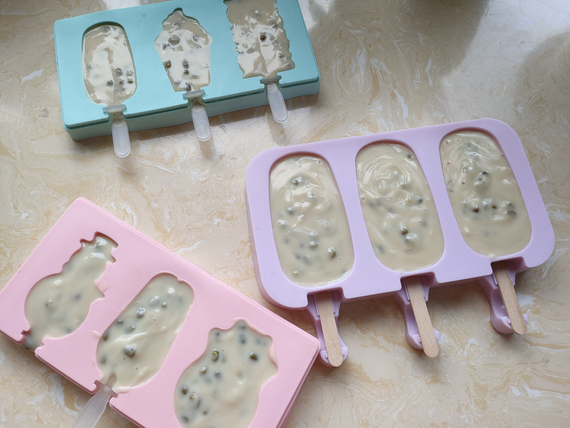 里面有绿豆的绿豆雪糕,夏天绿豆雪糕的制作方法