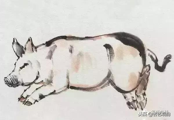 小朋友画猪简单又好看,猪年画猪中国画