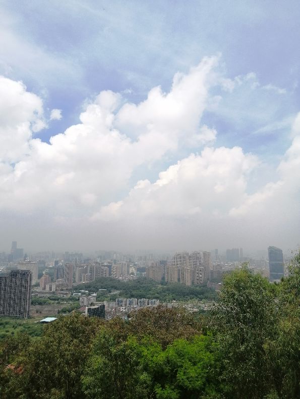 东莞旗峰公园掠影,东莞旗峰公园大体俯视图片