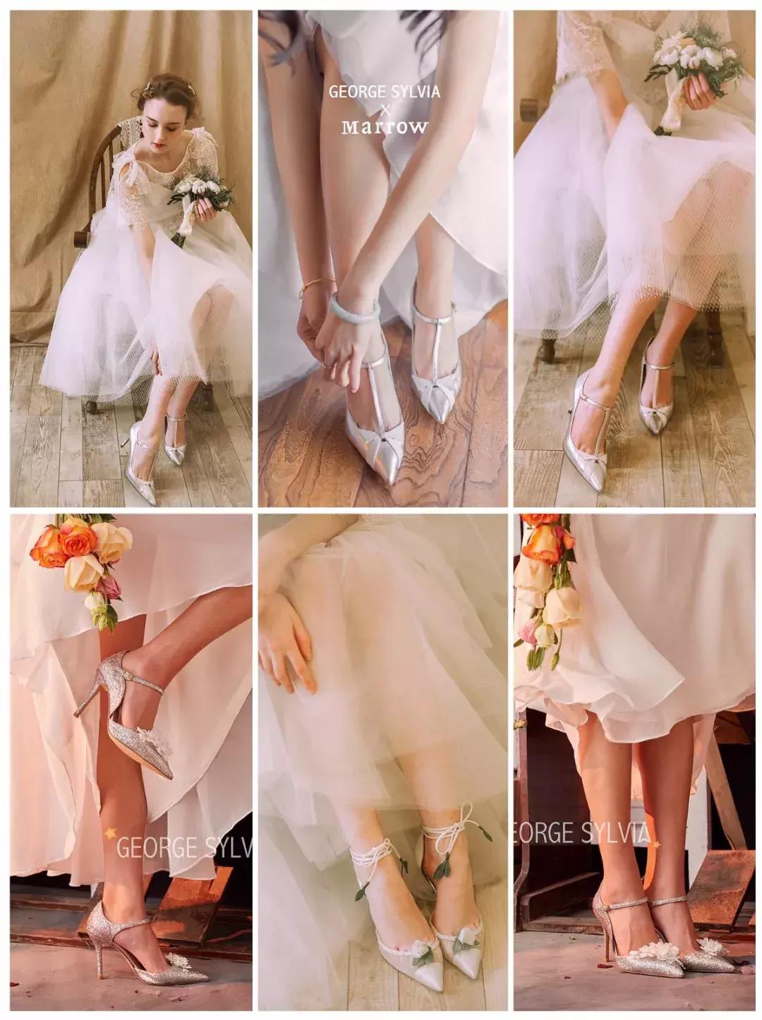 除了撞款的大牌婚鞋，小众+平价的美貌婚鞋走一波