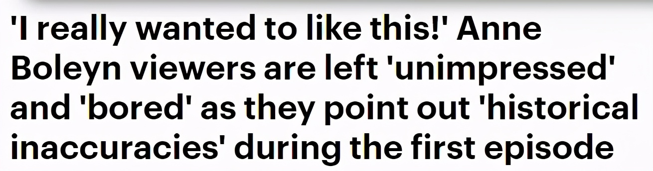 黑人扮演伊丽莎白一世母亲，吻戏船戏不断，你会看这英剧吗？