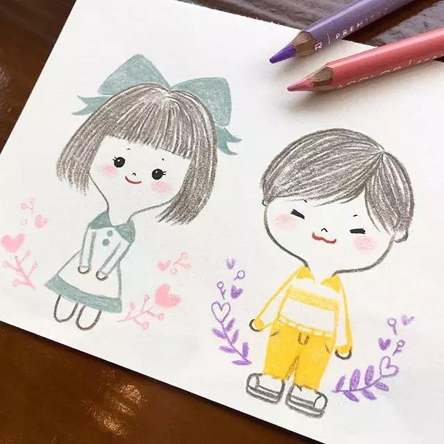 100张简笔画小学生,100张简笔花朵铅笔画