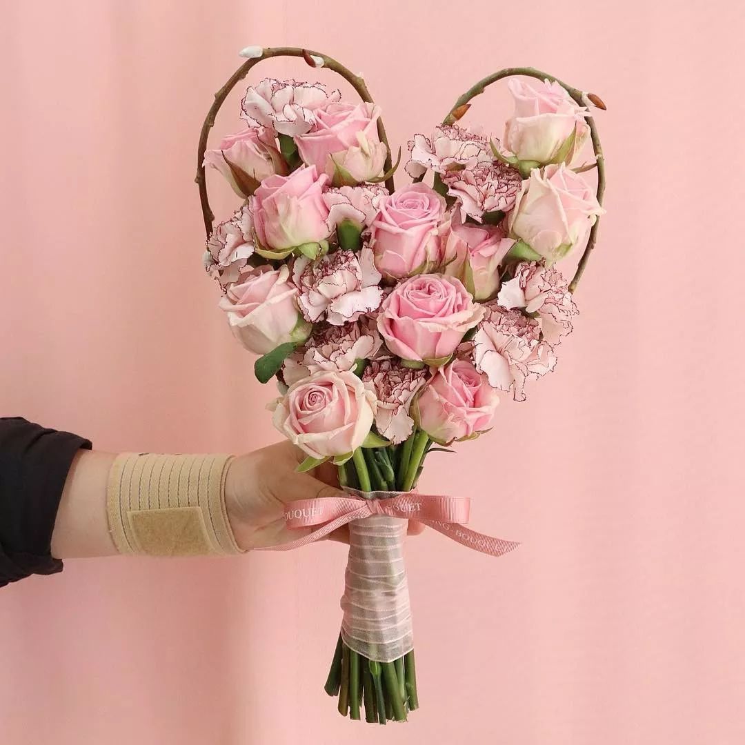 表白神器｜心形花束图片集锦（含教程）
