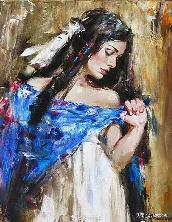 欧美顶级油画人物,人物油画的绘画教程视频