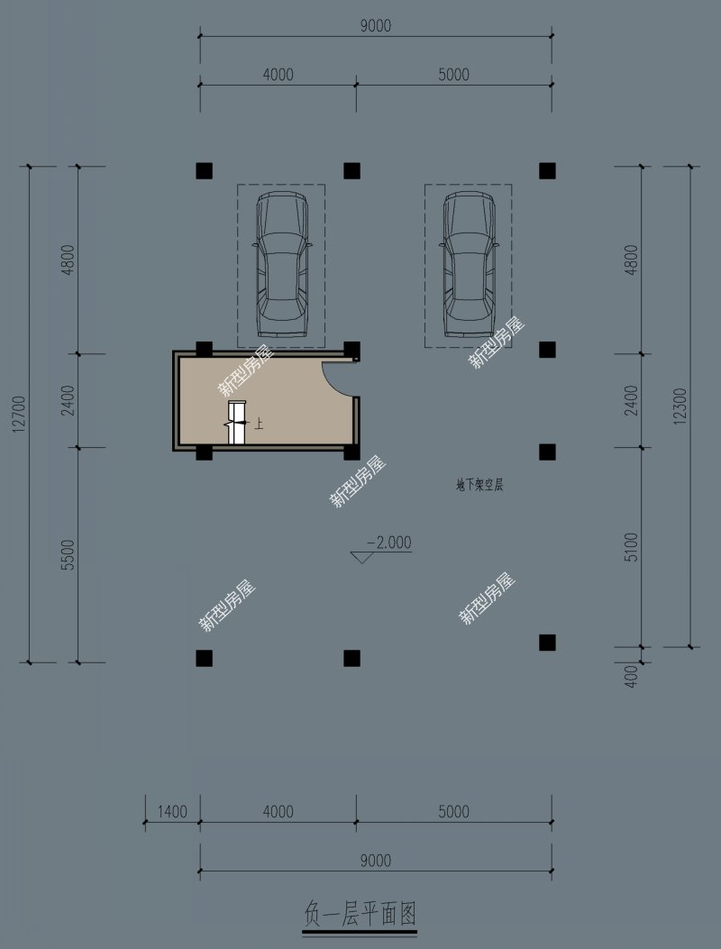 18米宽10米进深双拼两层别墅图纸,农村两层别墅怎么建