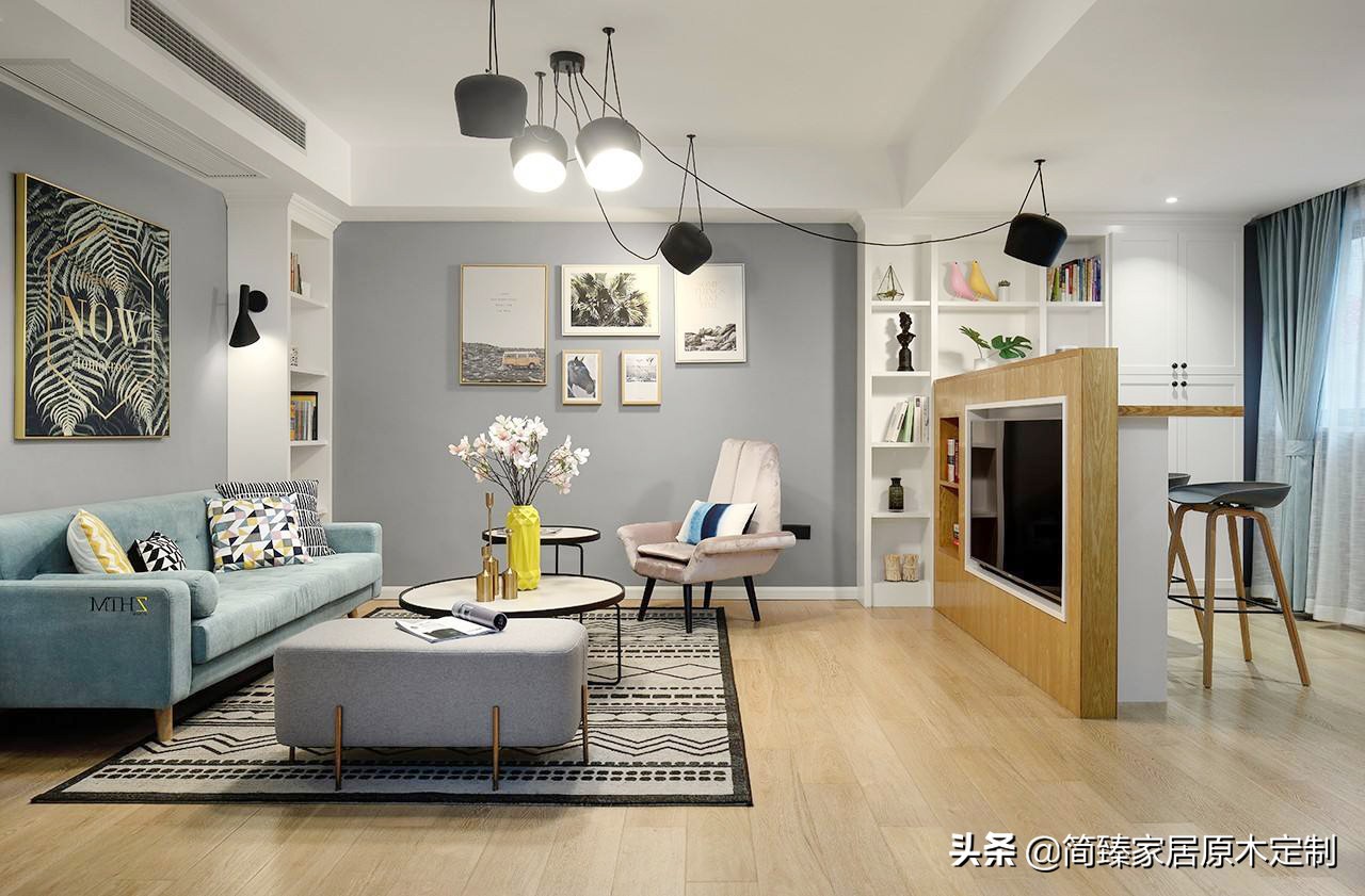 定制客厅电视柜最新款效果图,原木家具客厅电视柜